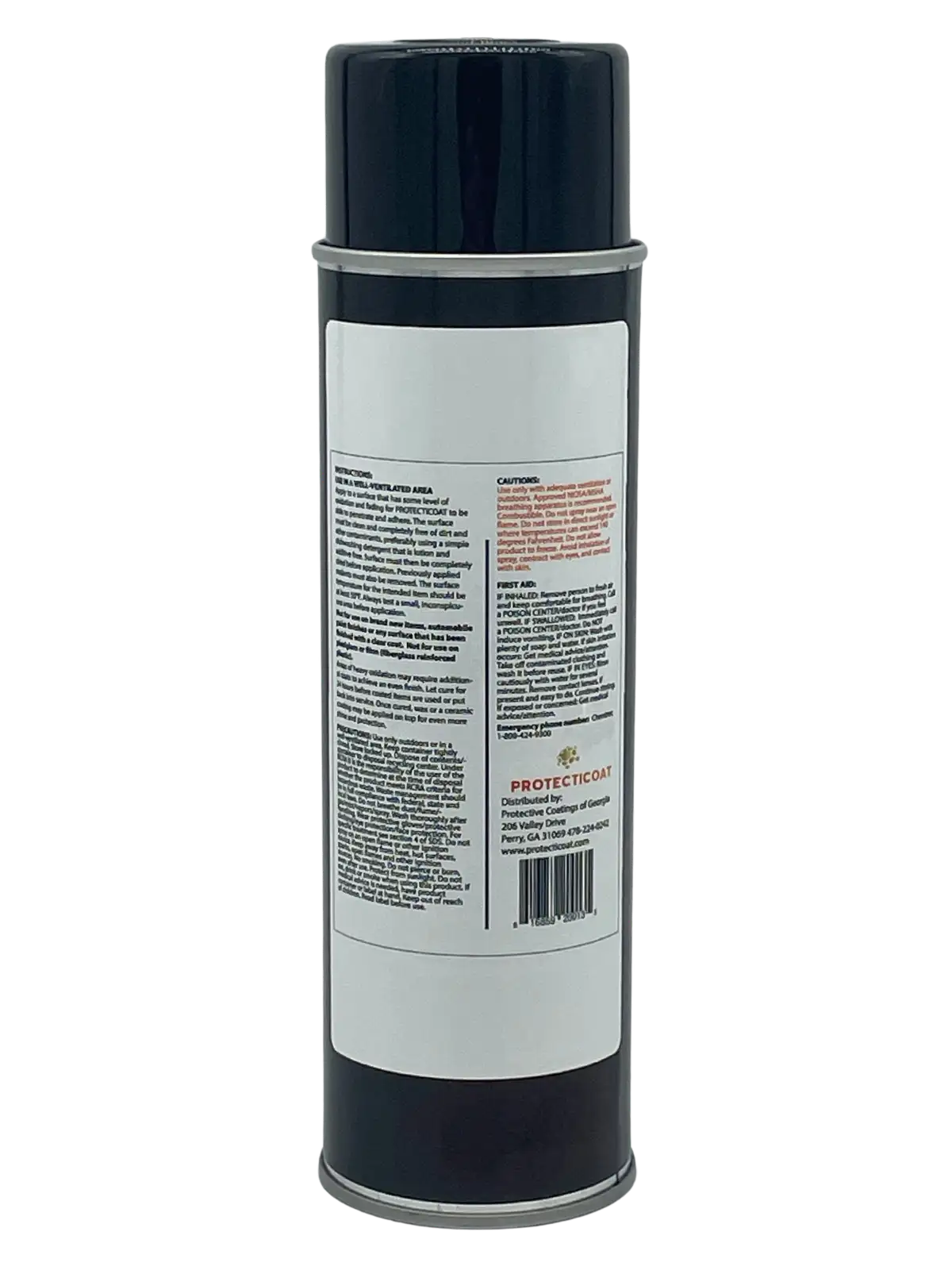 protecticoat 14oz back of spray can