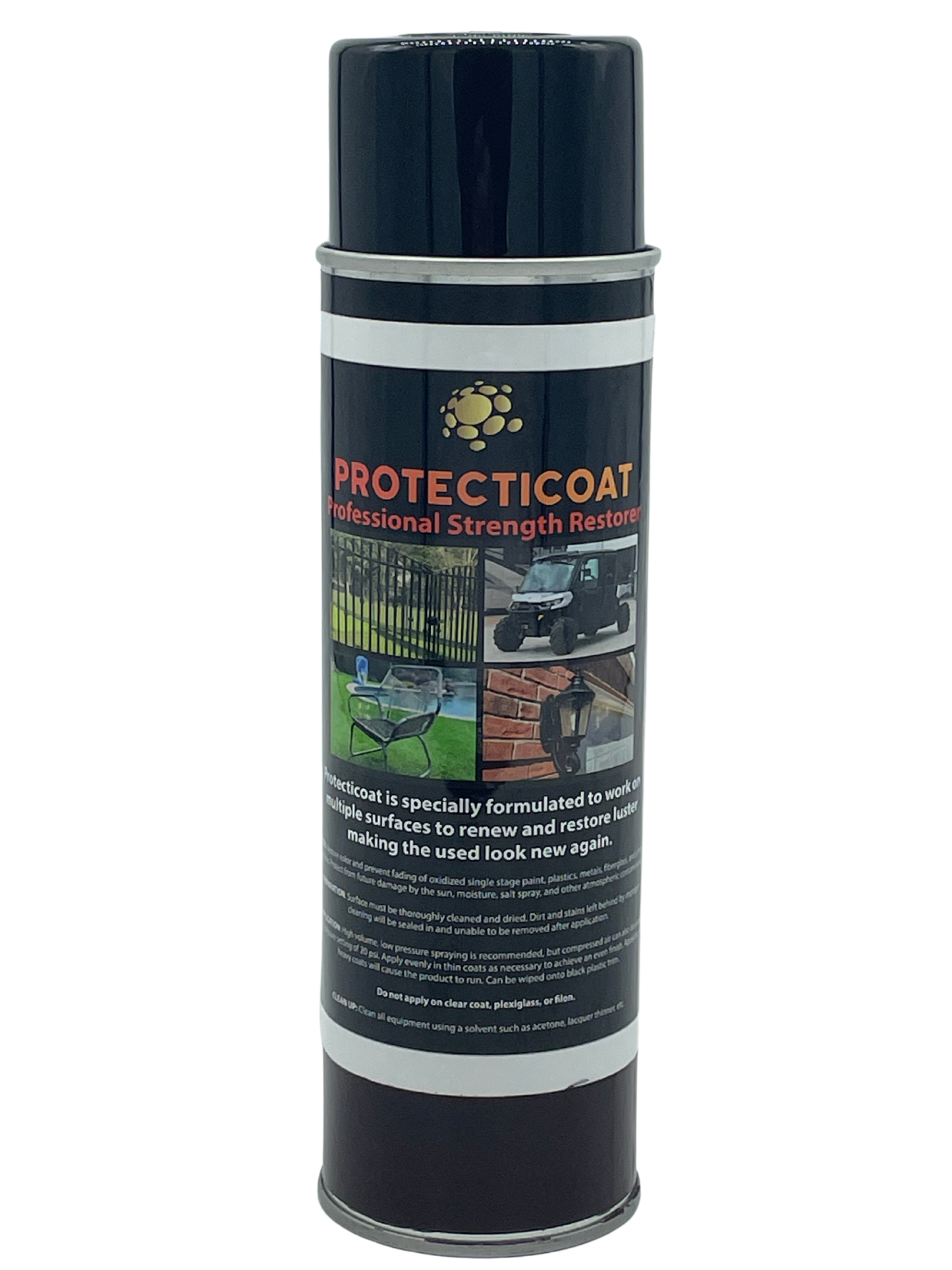 Protecticoat Oxidation Remover & Plastic Restorer - Protective Coating for Metal, Plastics, Fiberglass and Single Stage Paint (14oz. Spray Can)