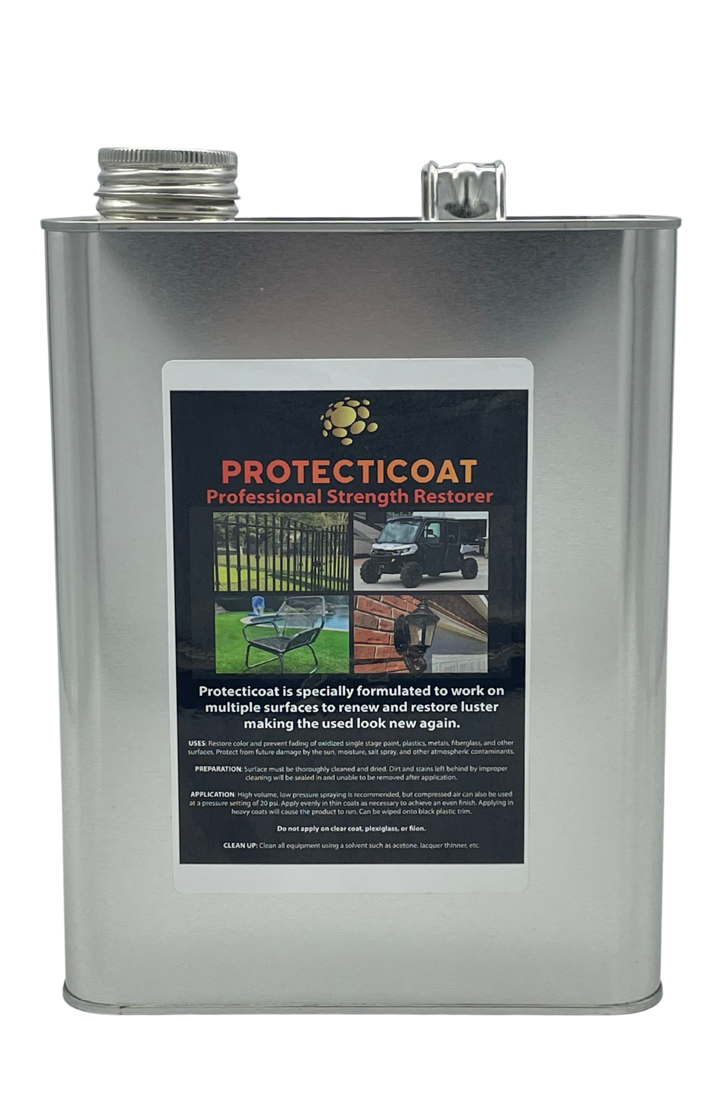 Protecticoat Oxidation Remover & Plastic Restorer - Protective Coating for Metal, Plastics, Fiberglass and Single Stage Paint (1 Gallon)