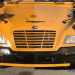split of school bus before and after treatment