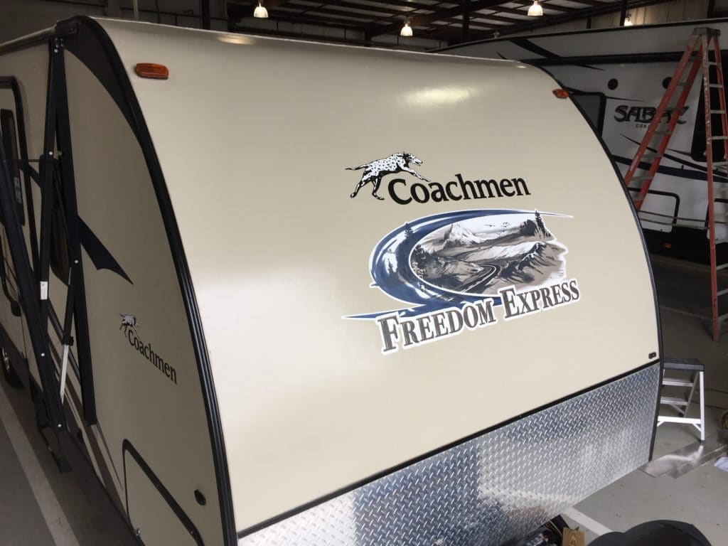 Freedom Express RV before and after